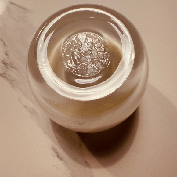 Glassybaby Elegant White Glass Candle Holder - Picture 2 of 3